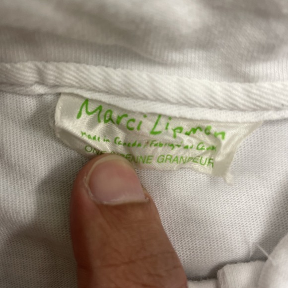 Vintage Marci lipmen cow shirt mens large white 2000s y2k long sleeve - Picture 6 of 10